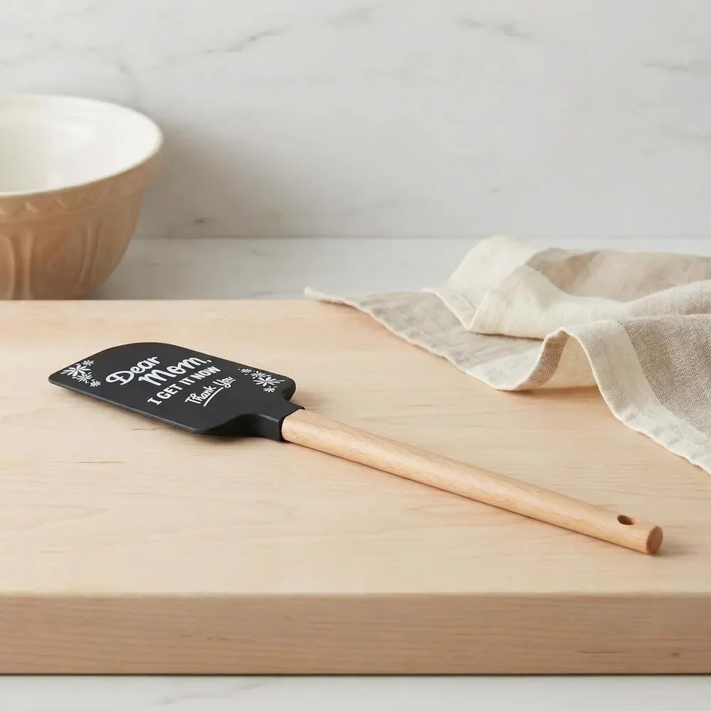Dear Mom I Get It Now Thank You Spatula | Silicone Kitchen Spatula with Floral